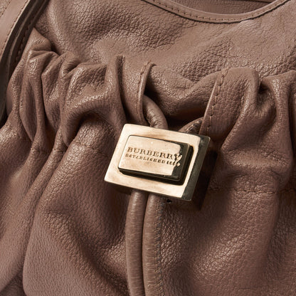 Burberry Tote Shoulder Bag in Pink, Leather — Lifestyle View