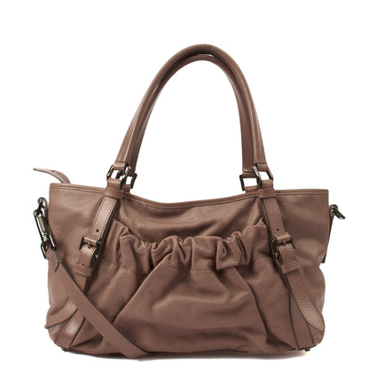 Burberry Tote Shoulder Bag in Pink, Leather — Alternate View 9