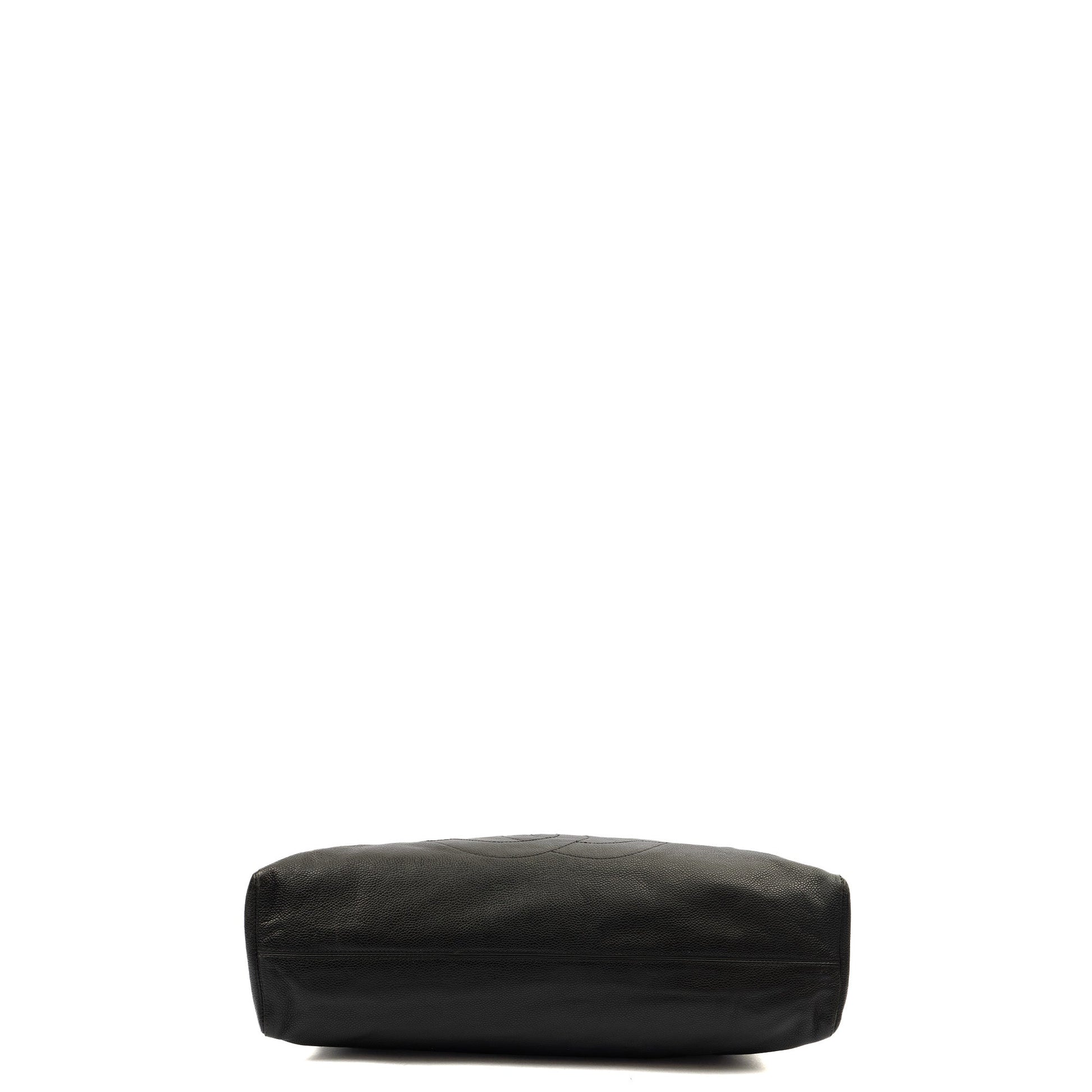 Chanel Tote Tote in Black, Caviar Leather — Top View