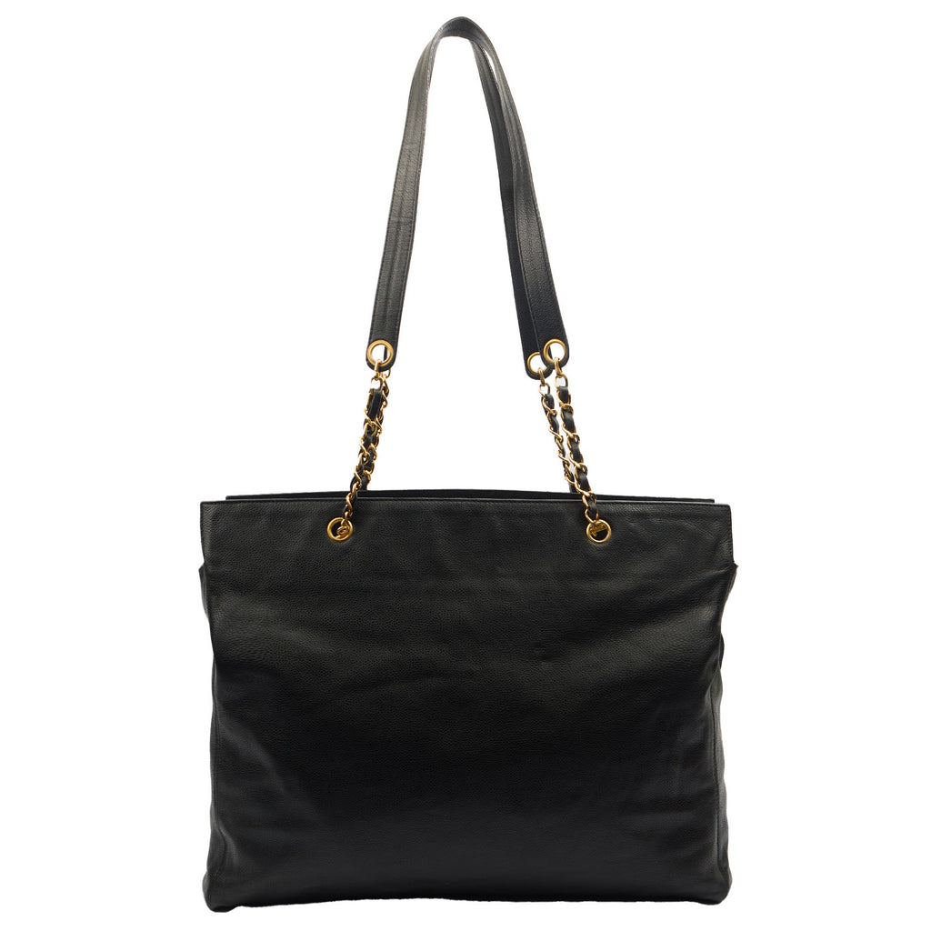 Chanel Tote Tote in Black, Caviar Leather — Alternate View 11