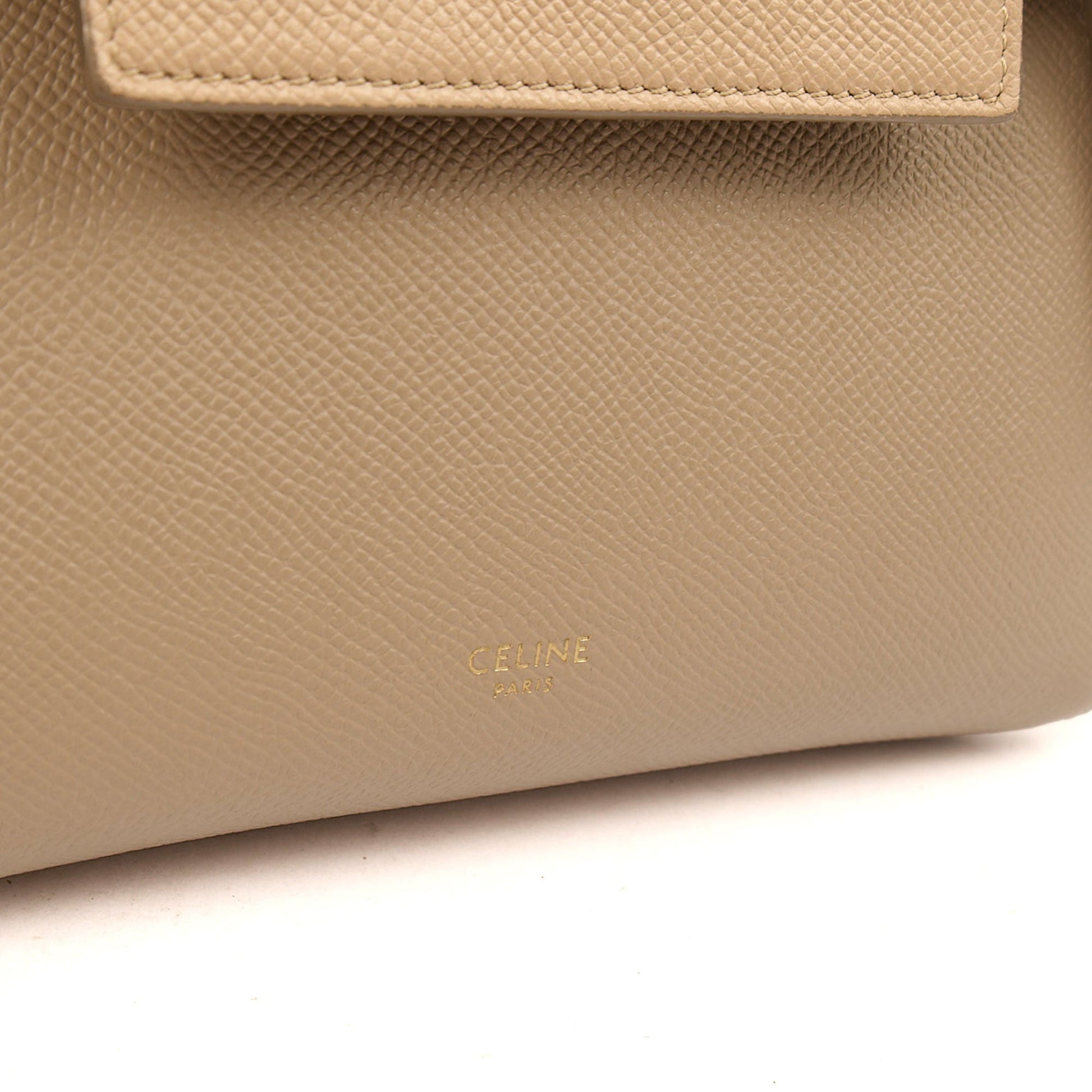 Celine Top Handle Belt Bag - Nano in Cream, Box Calfskin — Lifestyle View