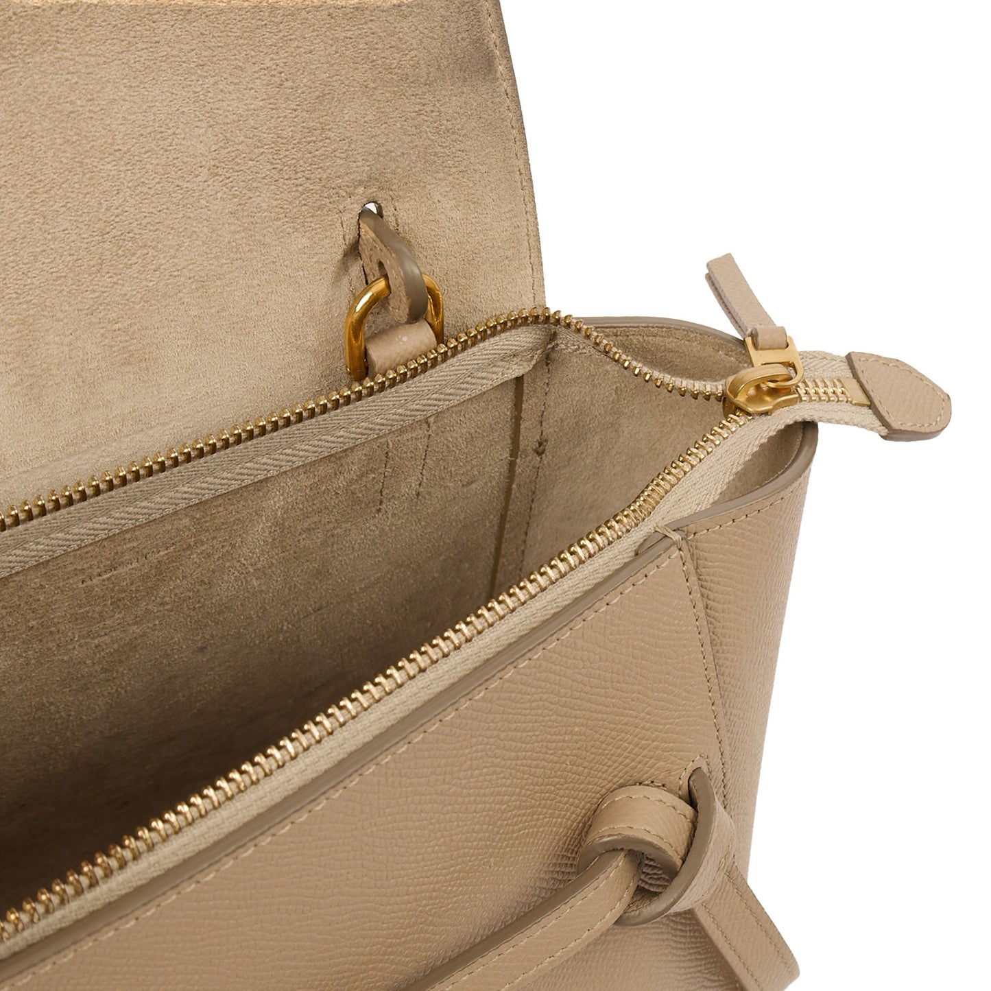 Celine Top Handle Belt Bag - Nano in Cream, Box Calfskin — Alternate View 7