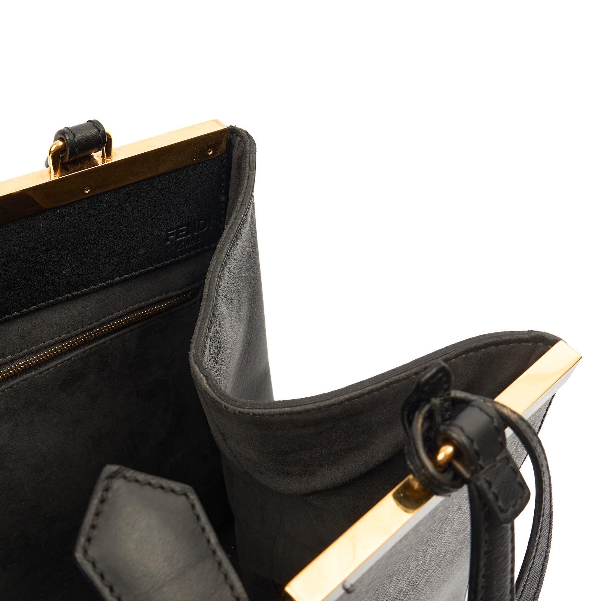 Fendi Shoulder Bag 2Jour - Medium  in Black, Leather — Alternate View 7