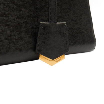 Fendi Shoulder Bag 2Jour - Medium  in Black, Leather — Lifestyle View