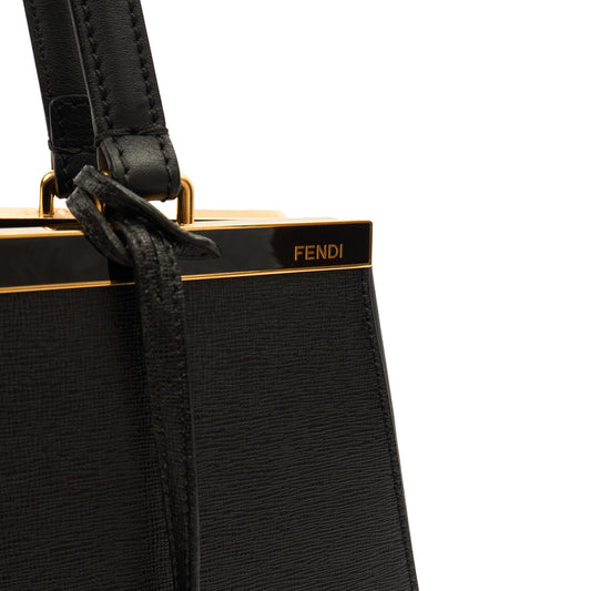 Fendi Shoulder Bag 2Jour - Medium  in Black, Leather — Side View