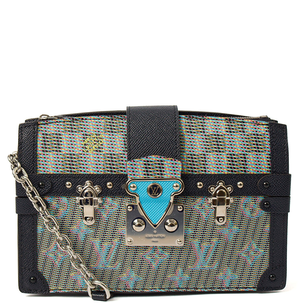 Louis Vuitton Cross Body Petit Malle in Multi, Leather — Front View