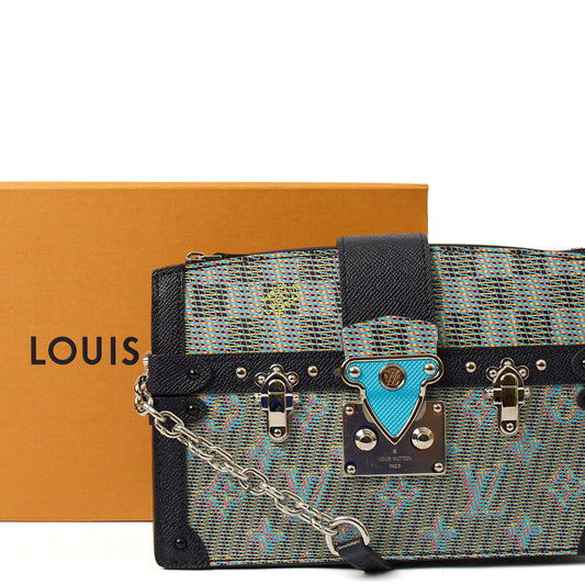 Louis Vuitton Cross Body Petit Malle in Multi, Leather — Side View