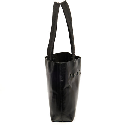 Prada Tote Tote in Black, Leather — Back View
