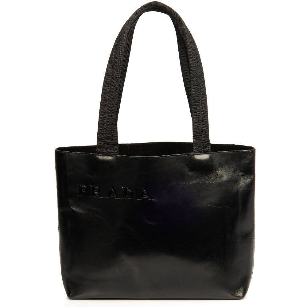 Prada Tote Tote in Black, Leather — Alternate View 10