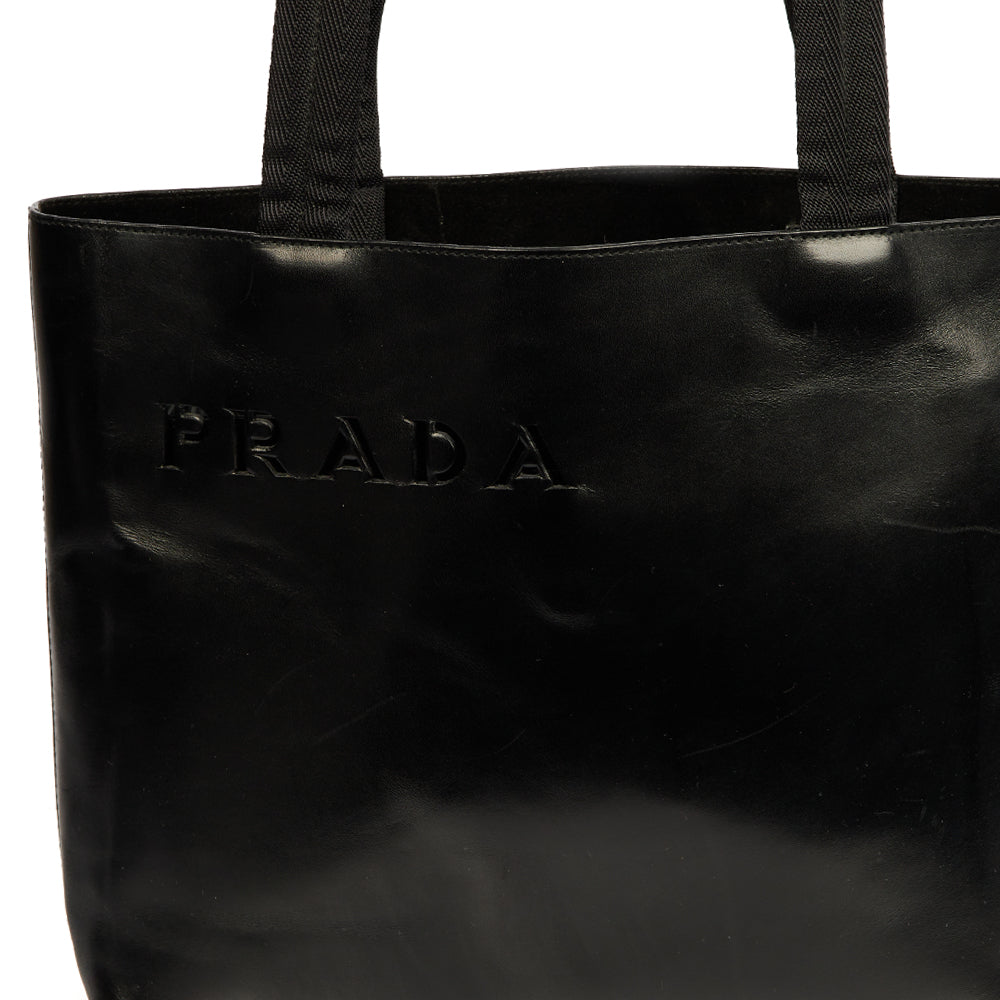 Prada Tote Tote in Black, Leather — Alternate View 7