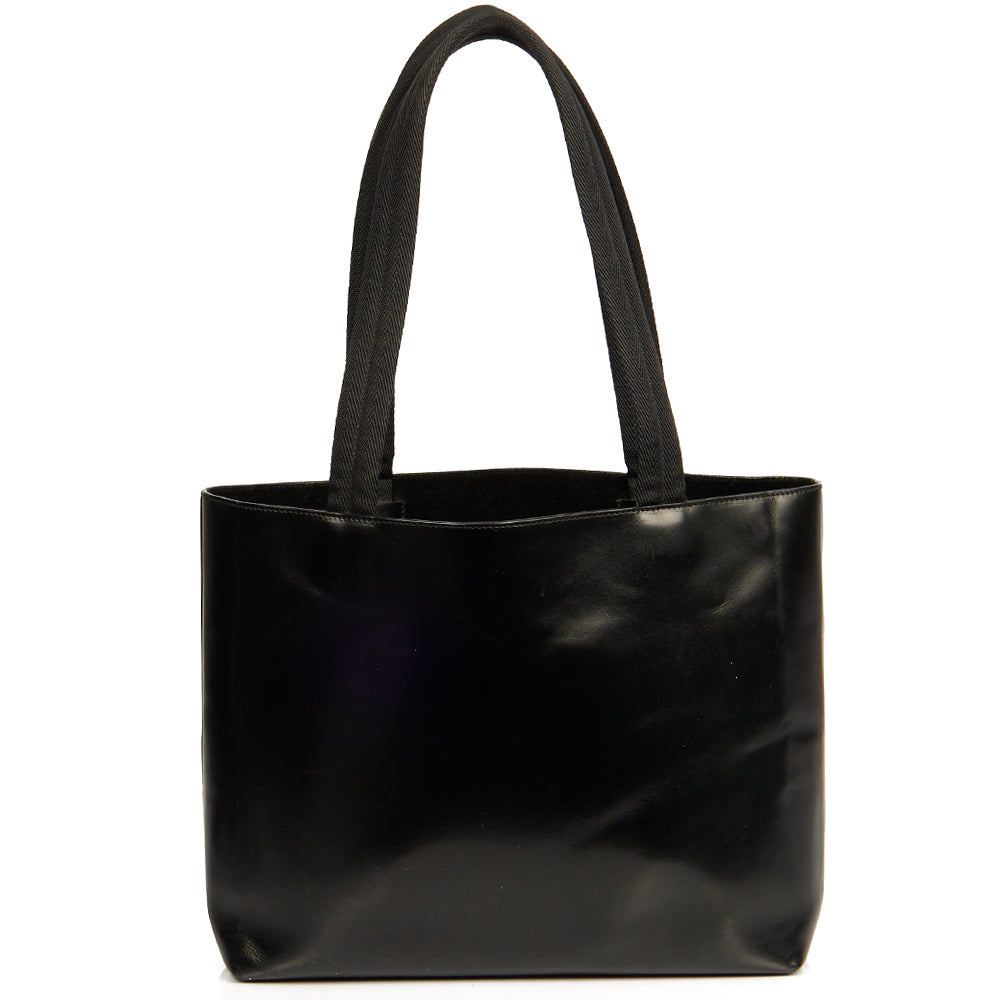 Prada Tote Tote in Black, Leather — Top View