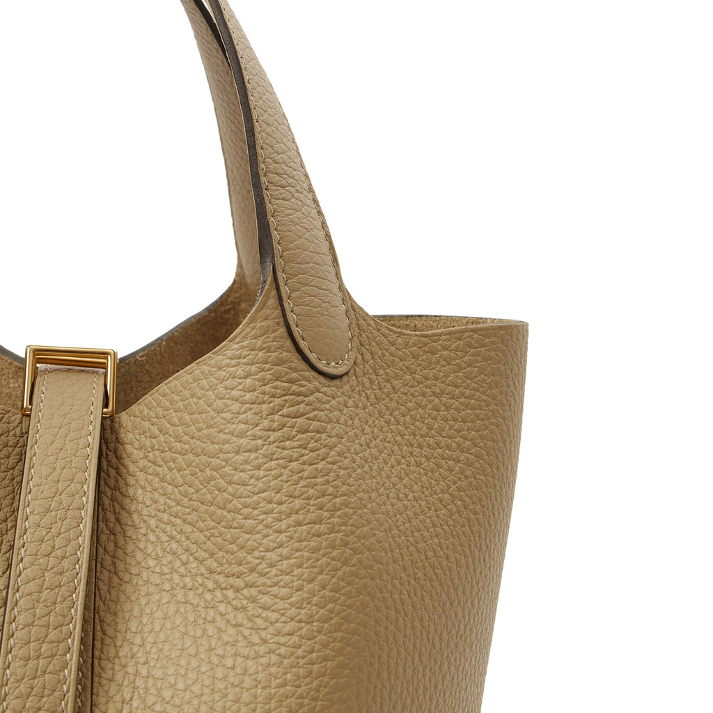 Hermes Picotin 18 in Trench, Clemence Leather — Alternate View 22