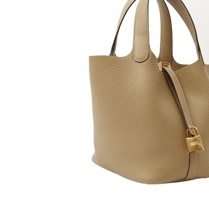 Hermes Picotin 18 in Trench, Clemence Leather — Alternate View 35