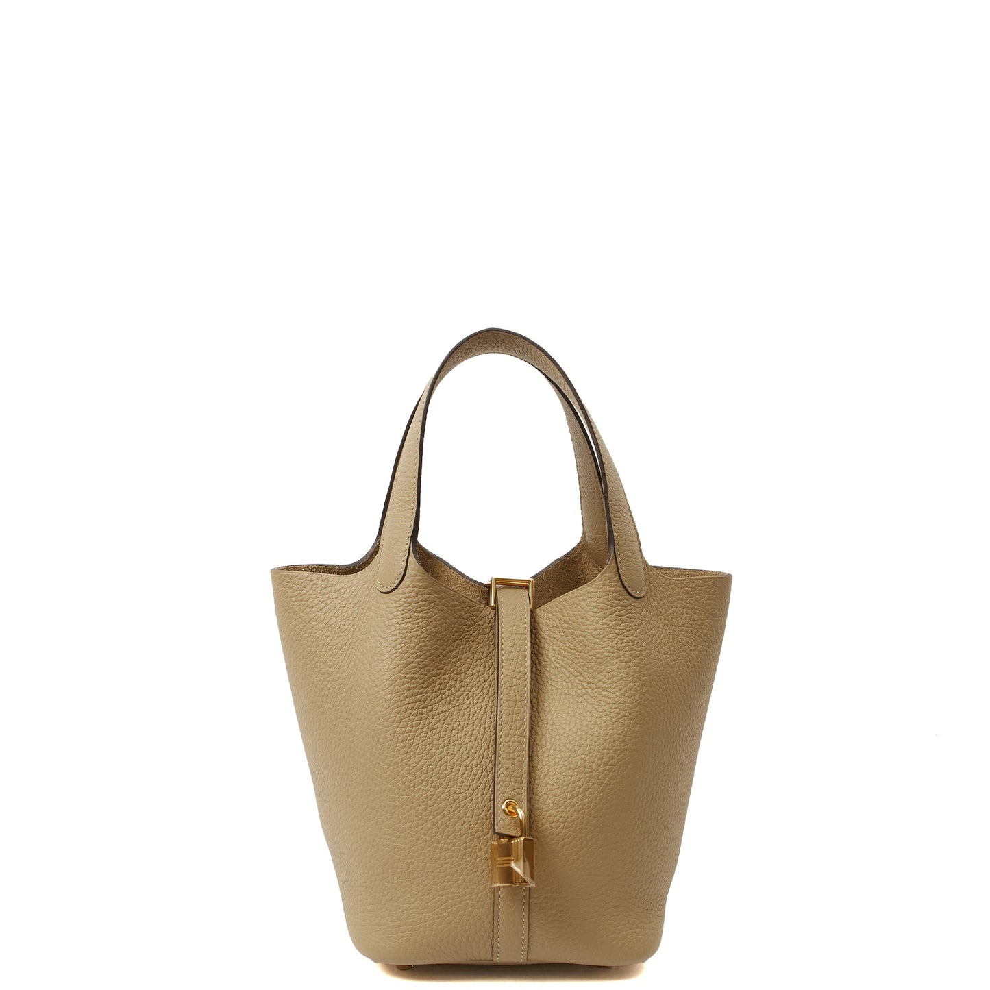 Hermes Picotin 18 in Trench, Clemence Leather — Front View