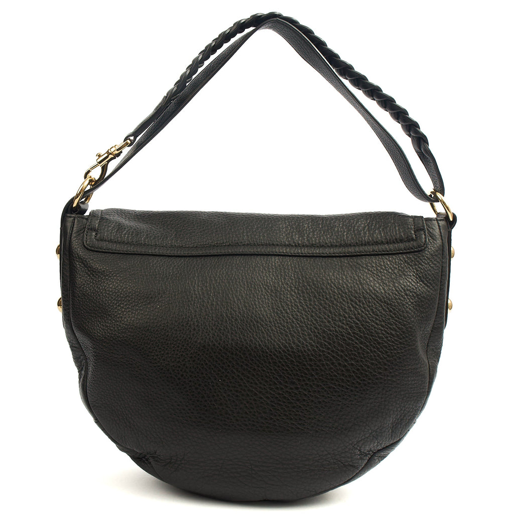 Mulberry Satchel Daria Satchel in Black, Leather — Back View