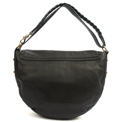 Mulberry Satchel Daria Satchel in Black, Leather — Back View