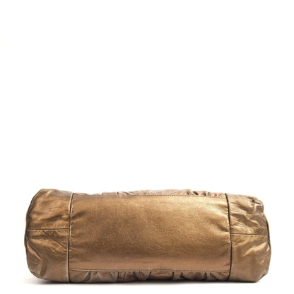 Gucci Tote Hysteria Hobo - Medium in Bronze, Leather — Detail View