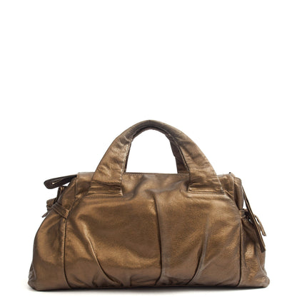Gucci Tote Hysteria Hobo - Medium in Bronze, Leather — Back View