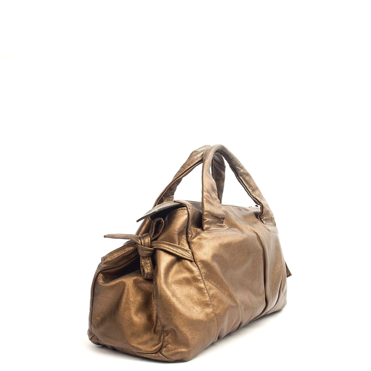 Gucci Tote Hysteria Hobo - Medium in Bronze, Leather — Side View