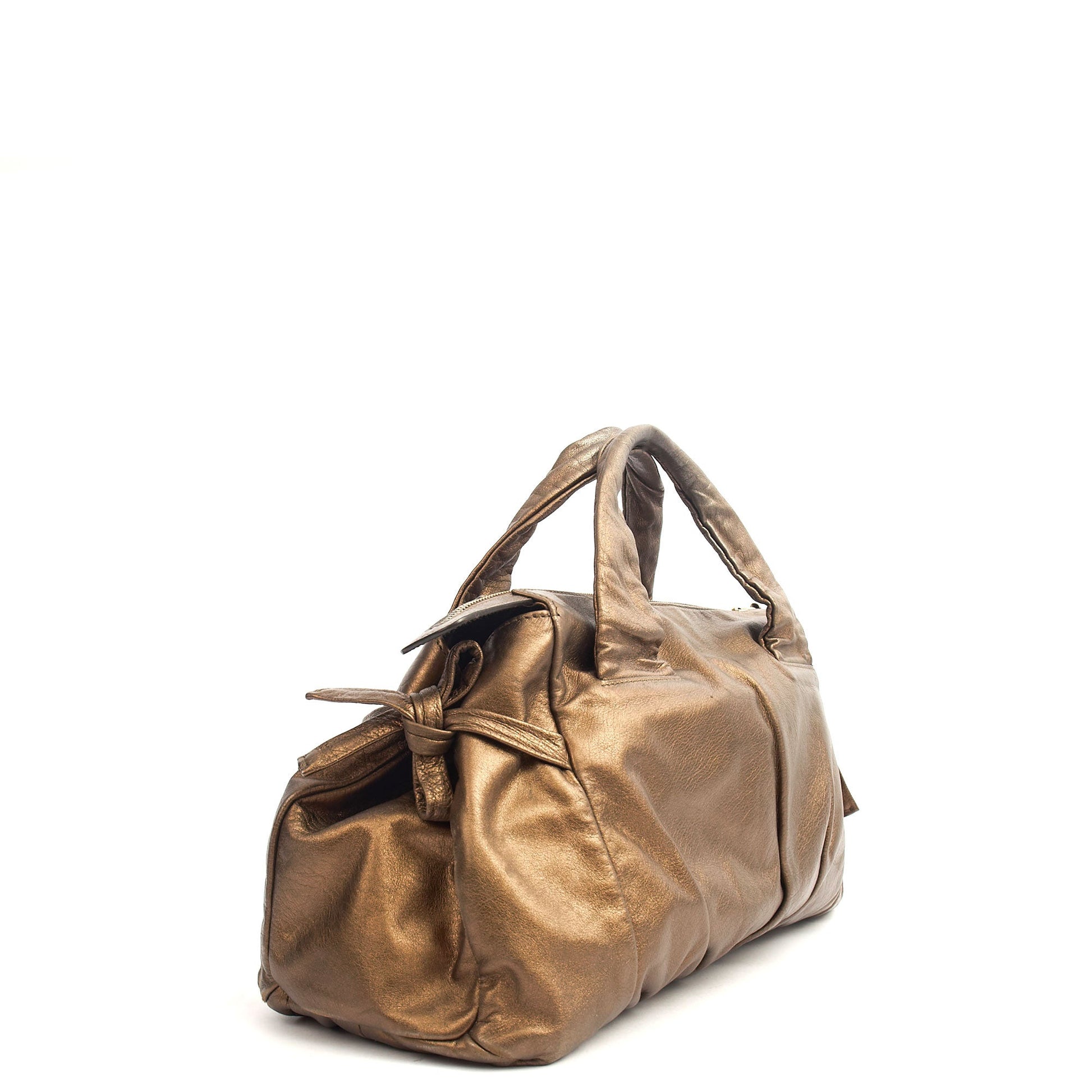 Gucci Tote Hysteria Hobo - Medium in Bronze, Leather — Side View