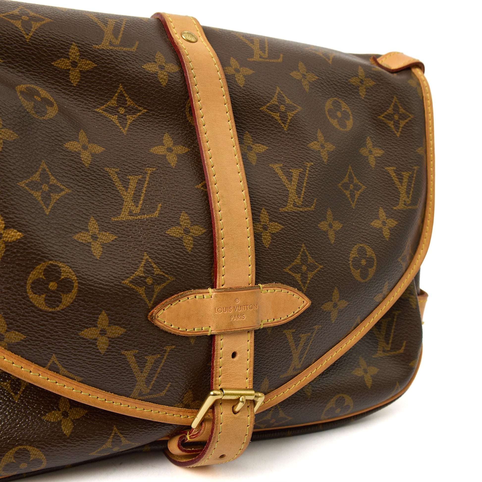Louis Vuitton Cross Body Saumur 35 in Monogram, Calfskin Leather — Alternate View 8