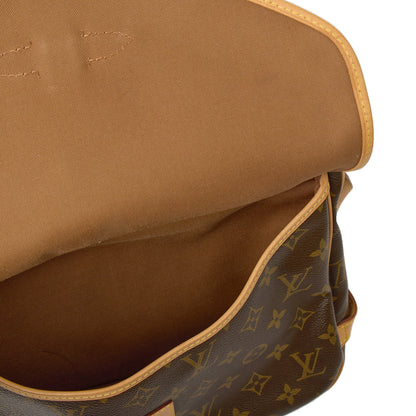 Louis Vuitton Cross Body Saumur 35 in Monogram, Calfskin Leather — Lifestyle View