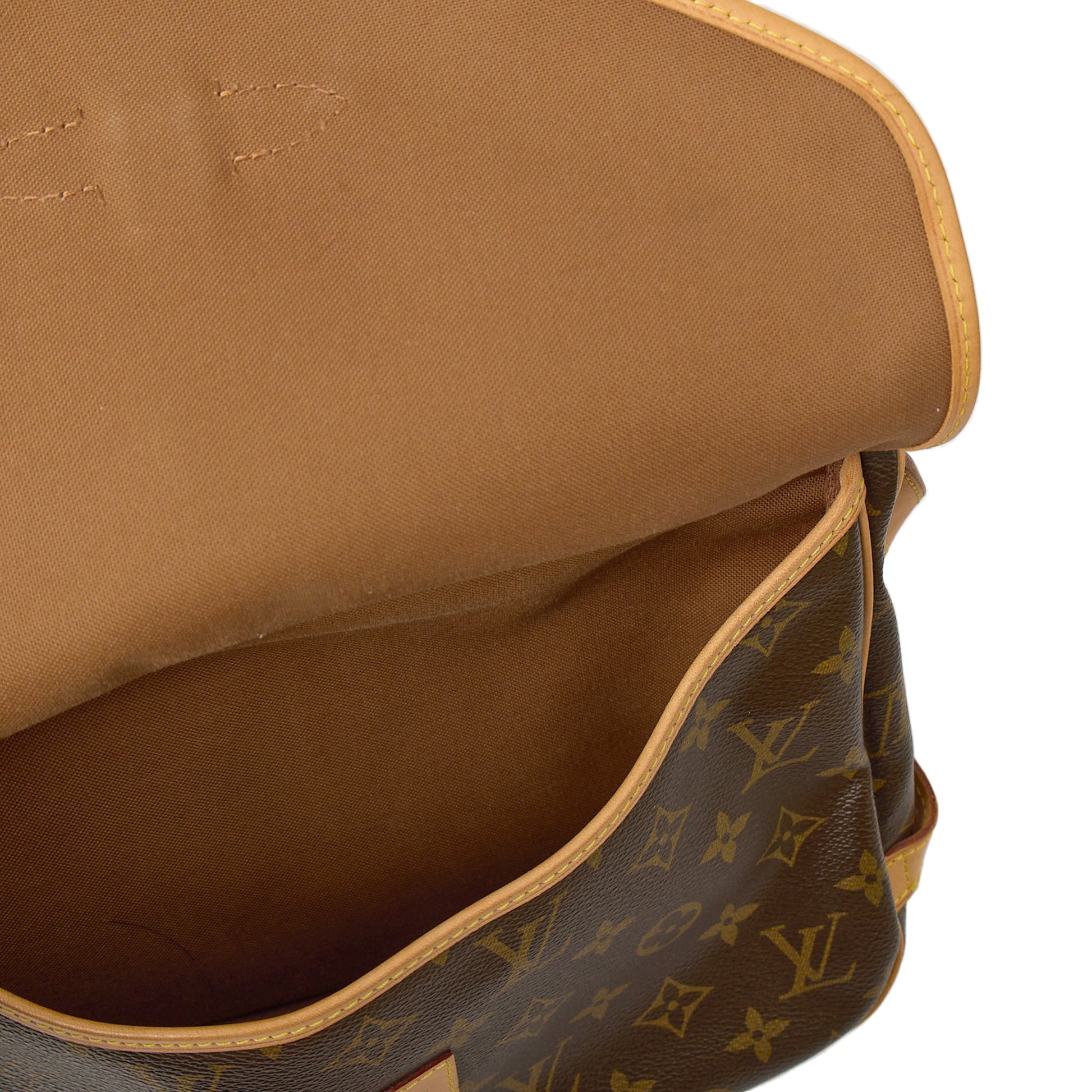 Louis Vuitton Cross Body Saumur 35 in Monogram, Calfskin Leather — Alternate View 12