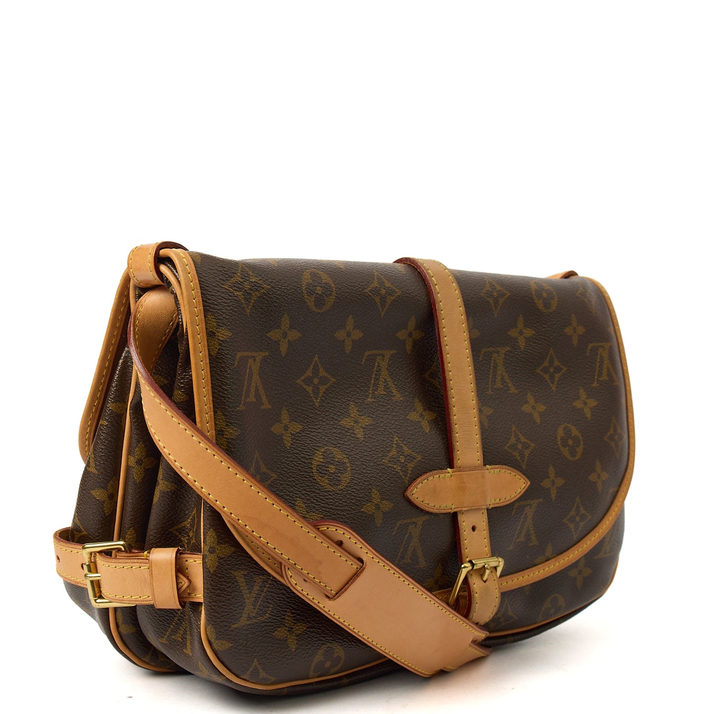 Louis Vuitton Cross Body Saumur 35 in Monogram, Calfskin Leather — Alternate View 10