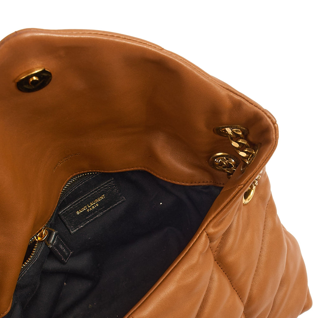 Saint Laurent Shoulder Bag Puffer - Medium in Brown, Leather — Alternate View 13