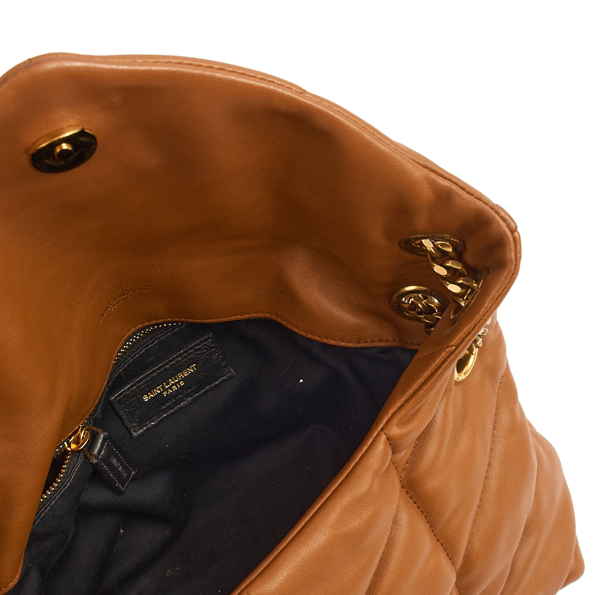 Saint Laurent Shoulder Bag Puffer - Medium in Brown, Leather — Alternate View 13