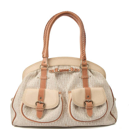 Christian Dior Shoulder Bag My Dior Frame Bag in Neutral, Fabric — Alternate View 9