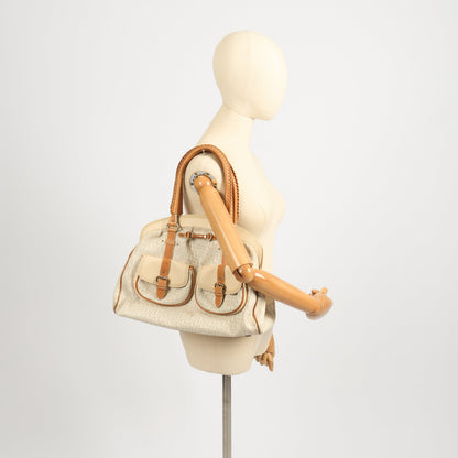 Christian Dior Shoulder Bag My Dior Frame Bag in Neutral, Fabric — Alternate View 10