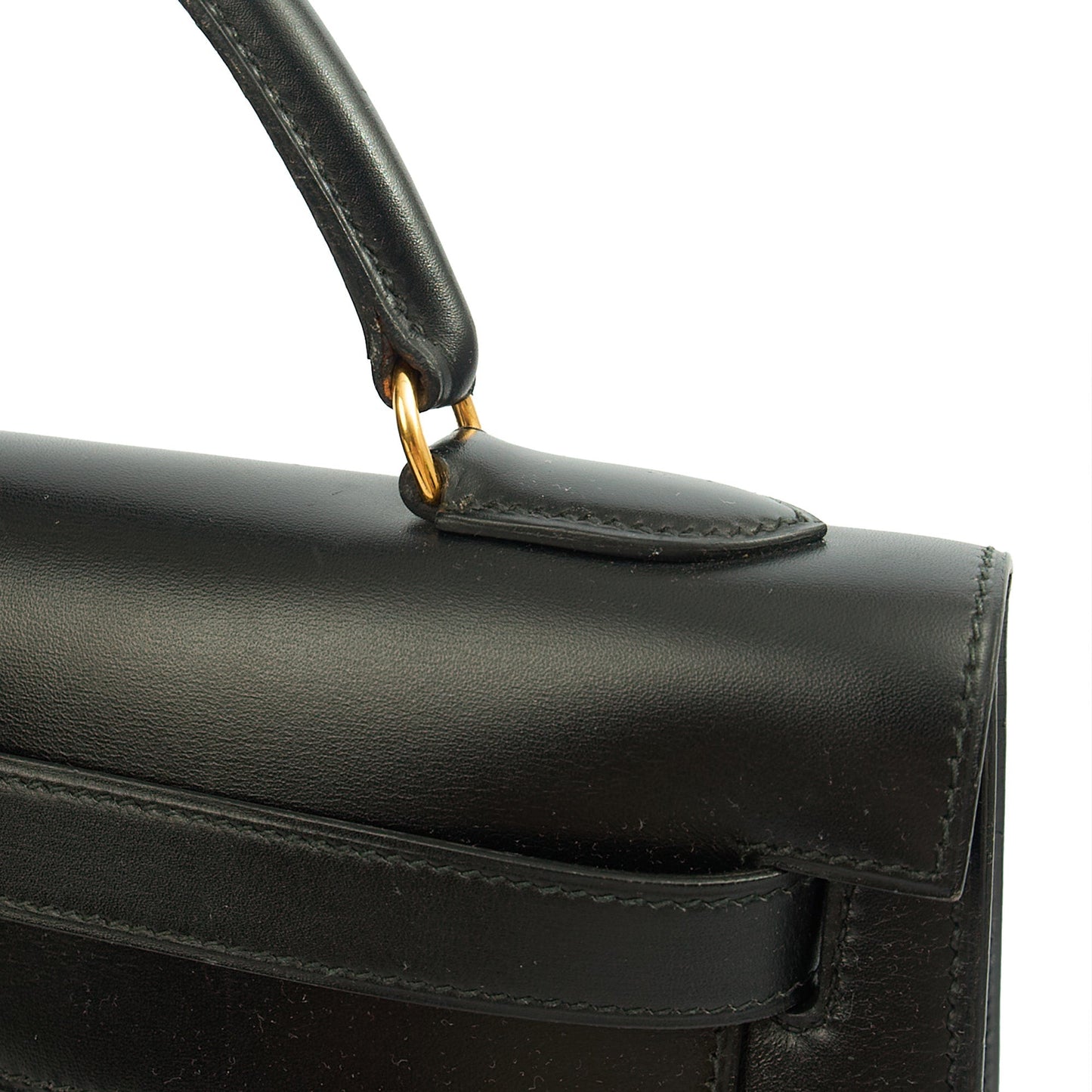 Hermes Kelly 32 in Black, Box Calf Leather — Alternate View 19