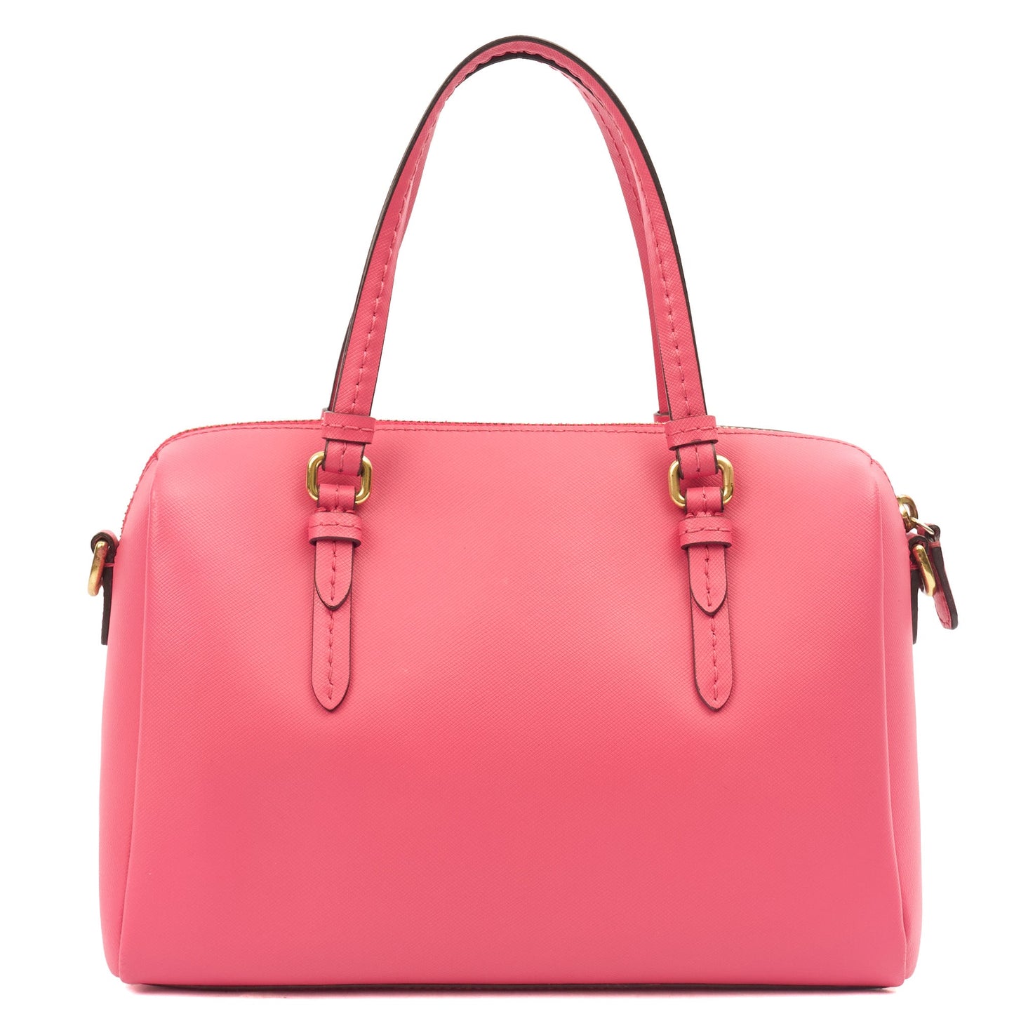 Coach Top Handle Bennett Bag in True Pink, Leather — Top View