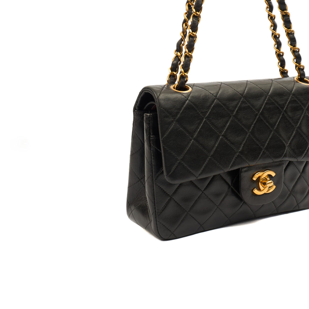 Chanel Cross Body Classic Double Flap - Small in Black, Lambskin Leather — Alternate View 11