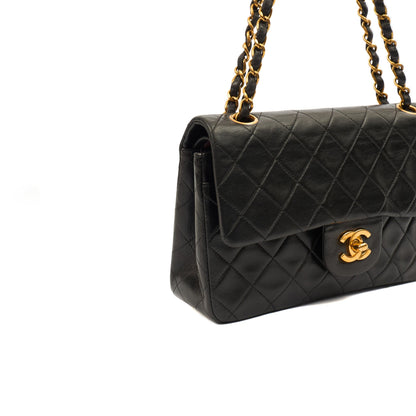 Chanel Cross Body Classic Double Flap - Small in Black, Lambskin Leather — Alternate View 11