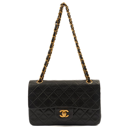 Chanel Cross Body Classic Double Flap - Small in Black, Lambskin Leather — Alternate View 8