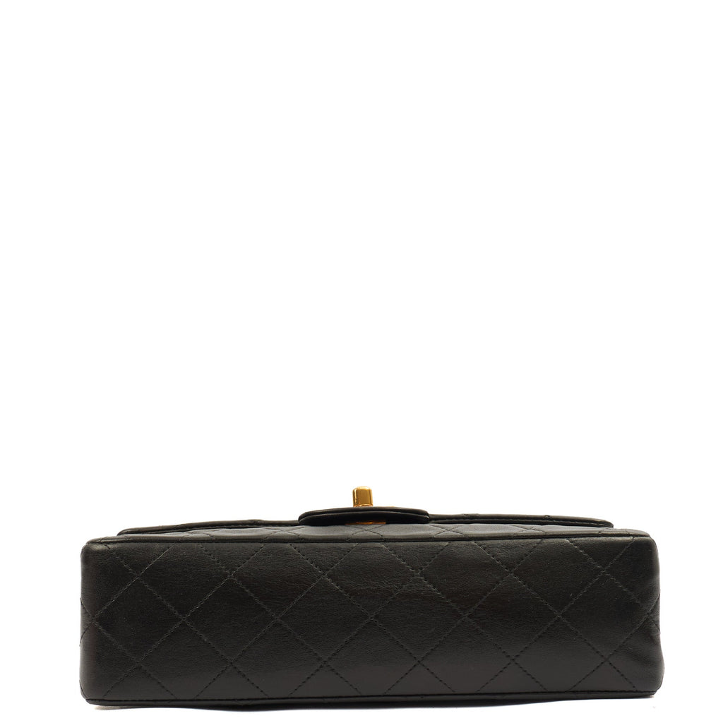 Chanel Cross Body Classic Double Flap - Small in Black, Lambskin Leather — Lifestyle View