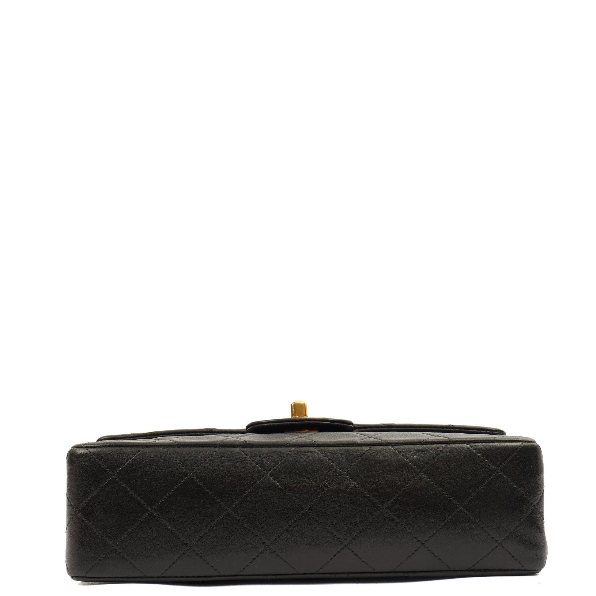 Chanel Cross Body Classic Double Flap - Small in Black, Lambskin Leather — Lifestyle View