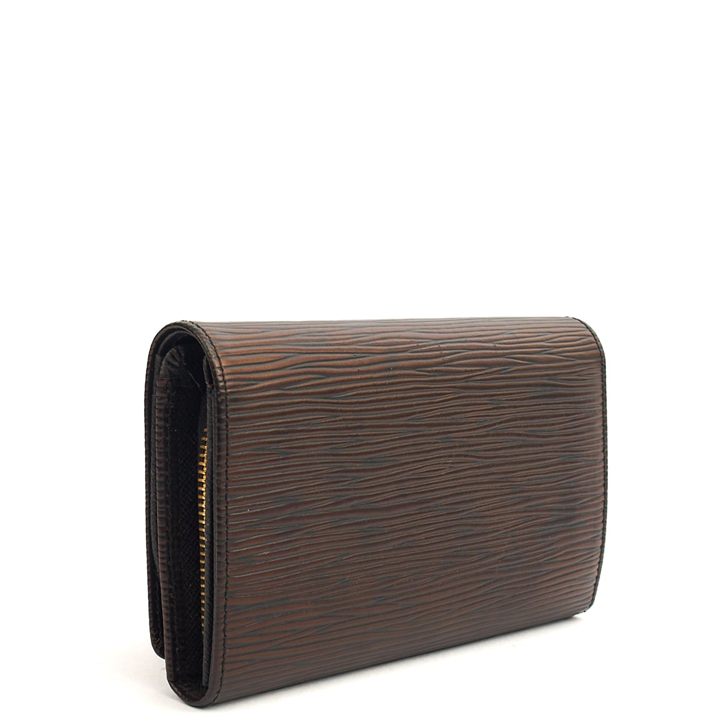 Louis Vuitton Wallet Wallet in Black, Epi Leather — Side View