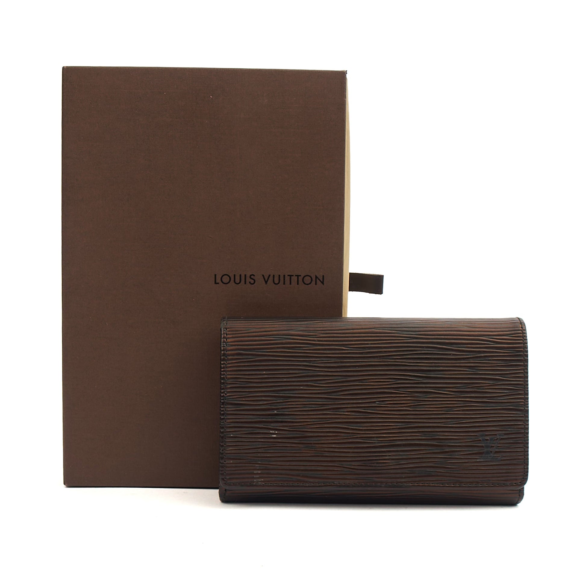 Louis Vuitton Wallet Wallet in Black, Epi Leather — Lifestyle View