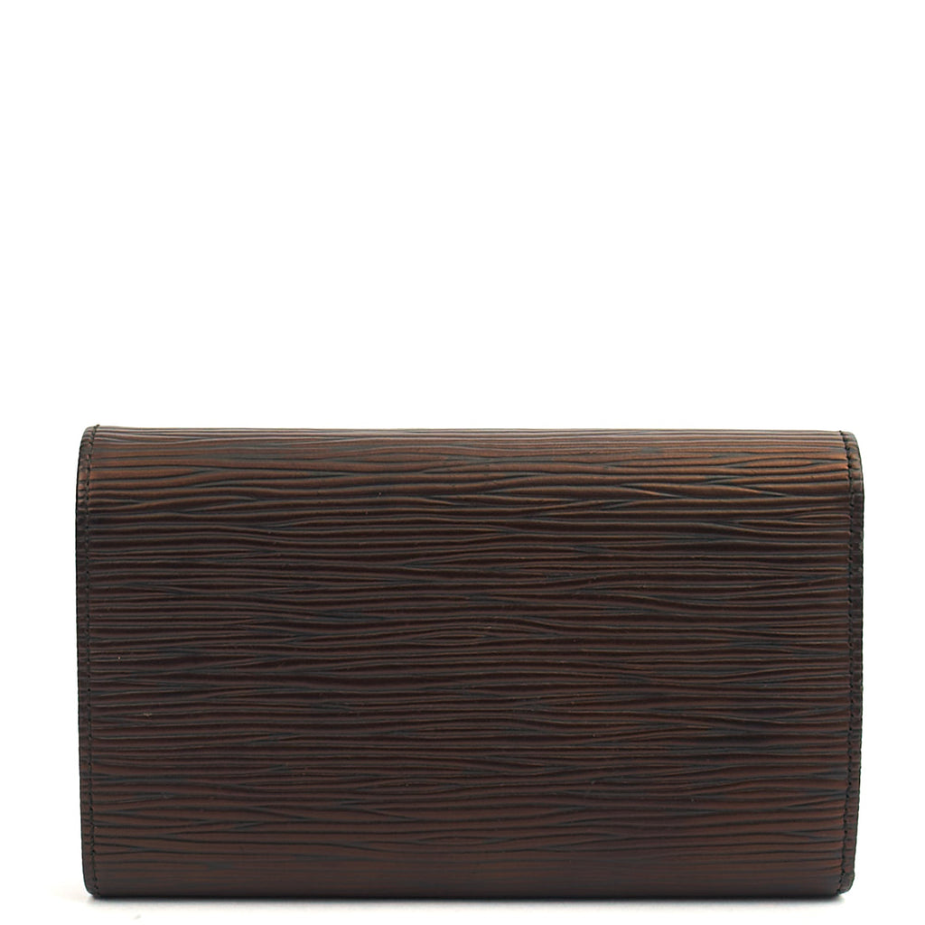 Louis Vuitton Wallet Wallet in Black, Epi Leather — Back View