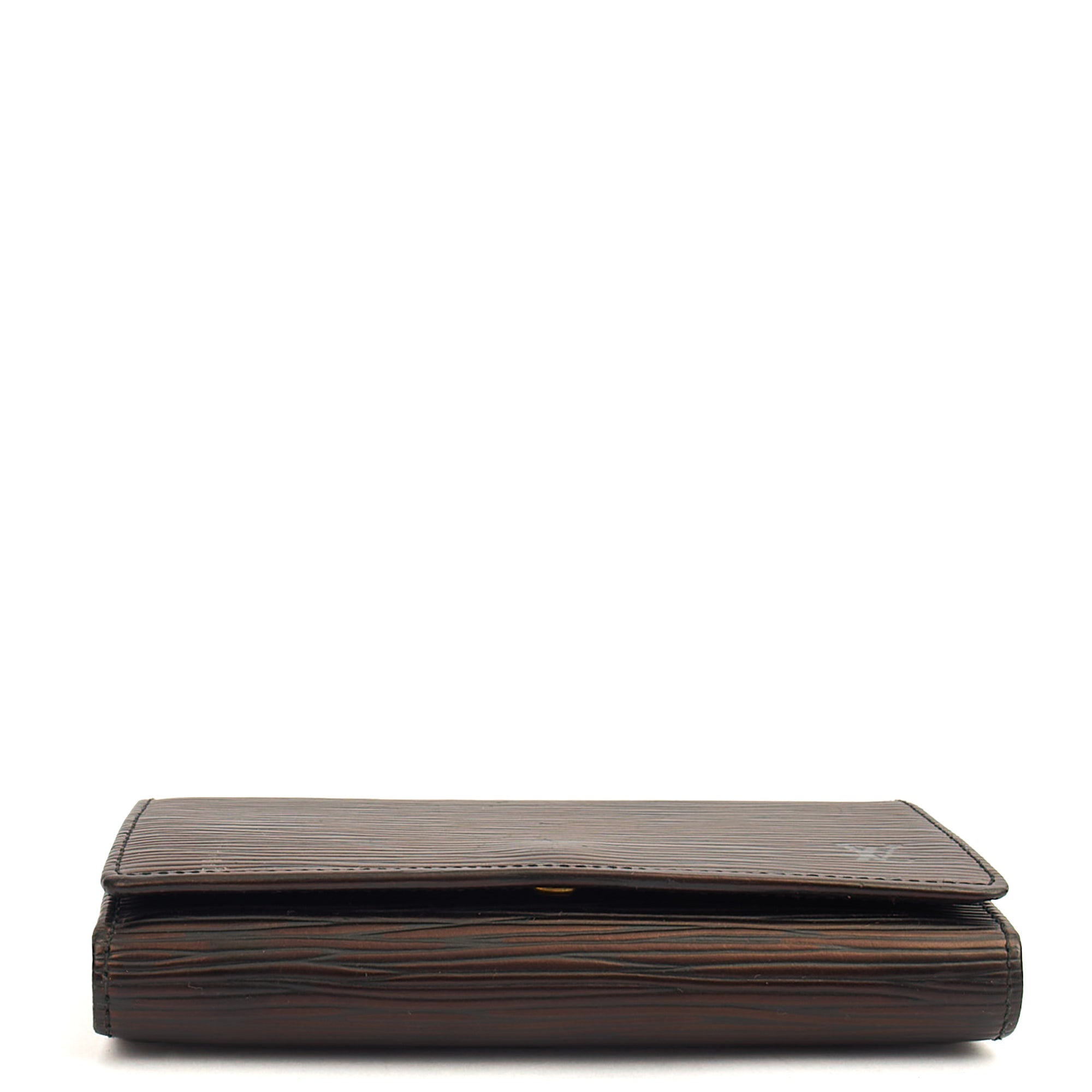 Louis Vuitton Wallet Wallet in Black, Epi Leather — Top View