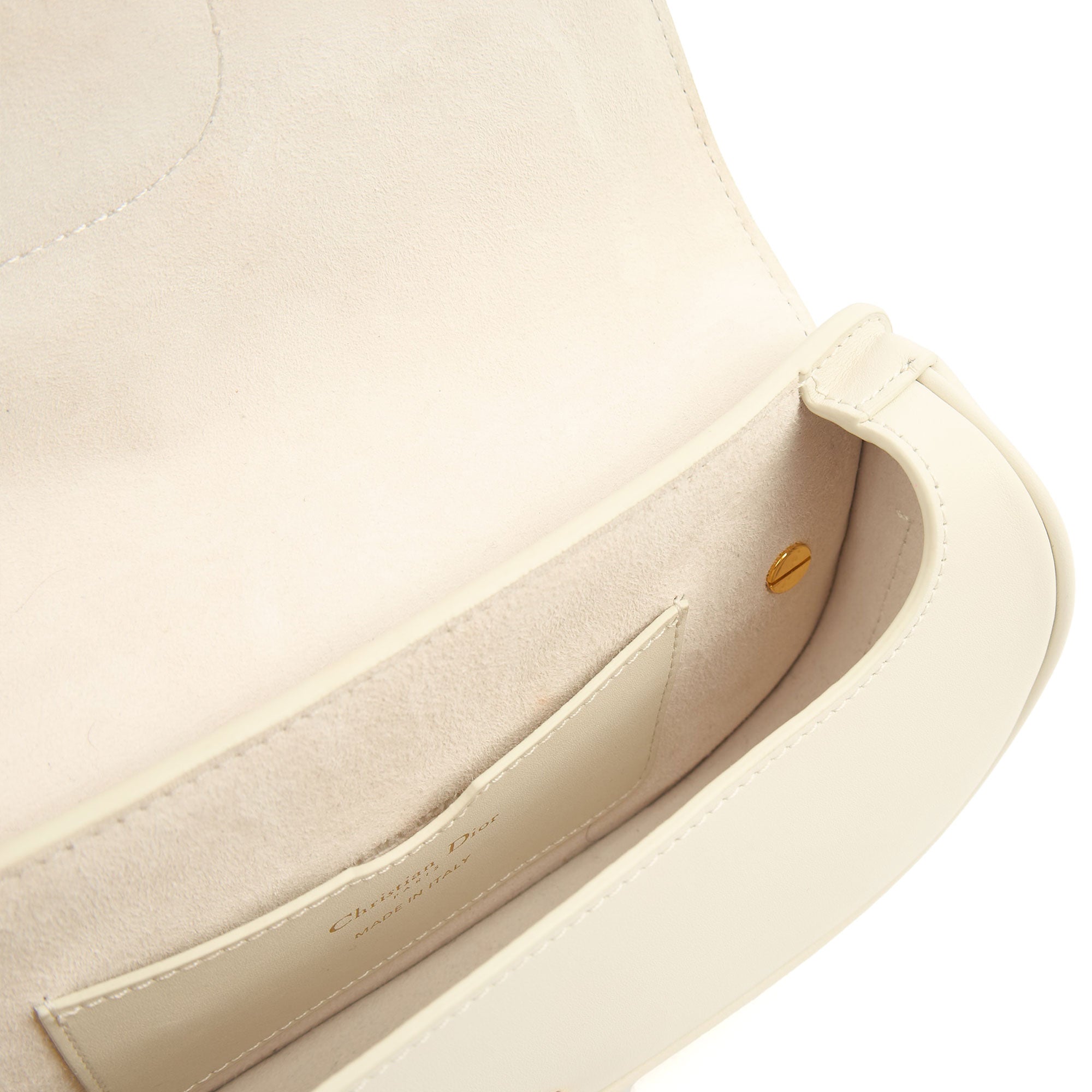 Christian Dior Shoulder Bag Bobby - Small in White, Calfskin — Alternate View 9