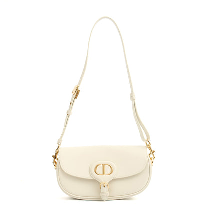 Christian Dior Shoulder Bag Bobby - Small in White, Calfskin — Lifestyle View