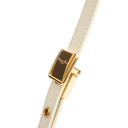 Christian Dior Shoulder Bag Bobby - Small in White, Calfskin — Top View