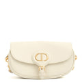 Christian Dior Shoulder Bag Bobby - Small in White, Calfskin — Front View
