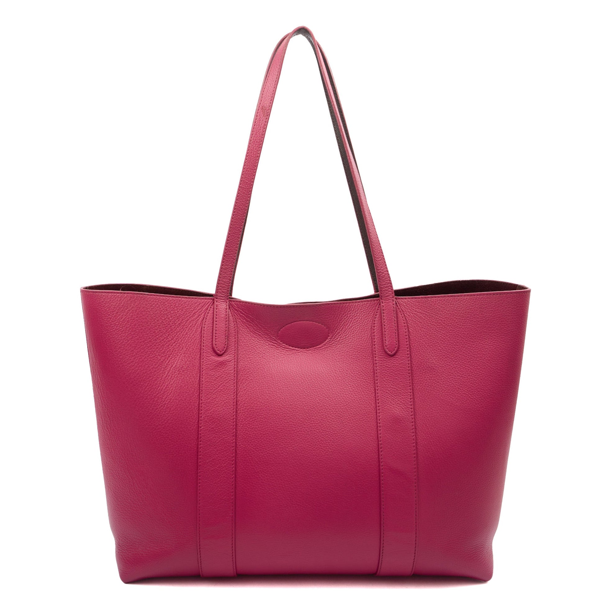 Mulberry Tote Bayswater Tote in Pink, Calfskin Leather — Back View