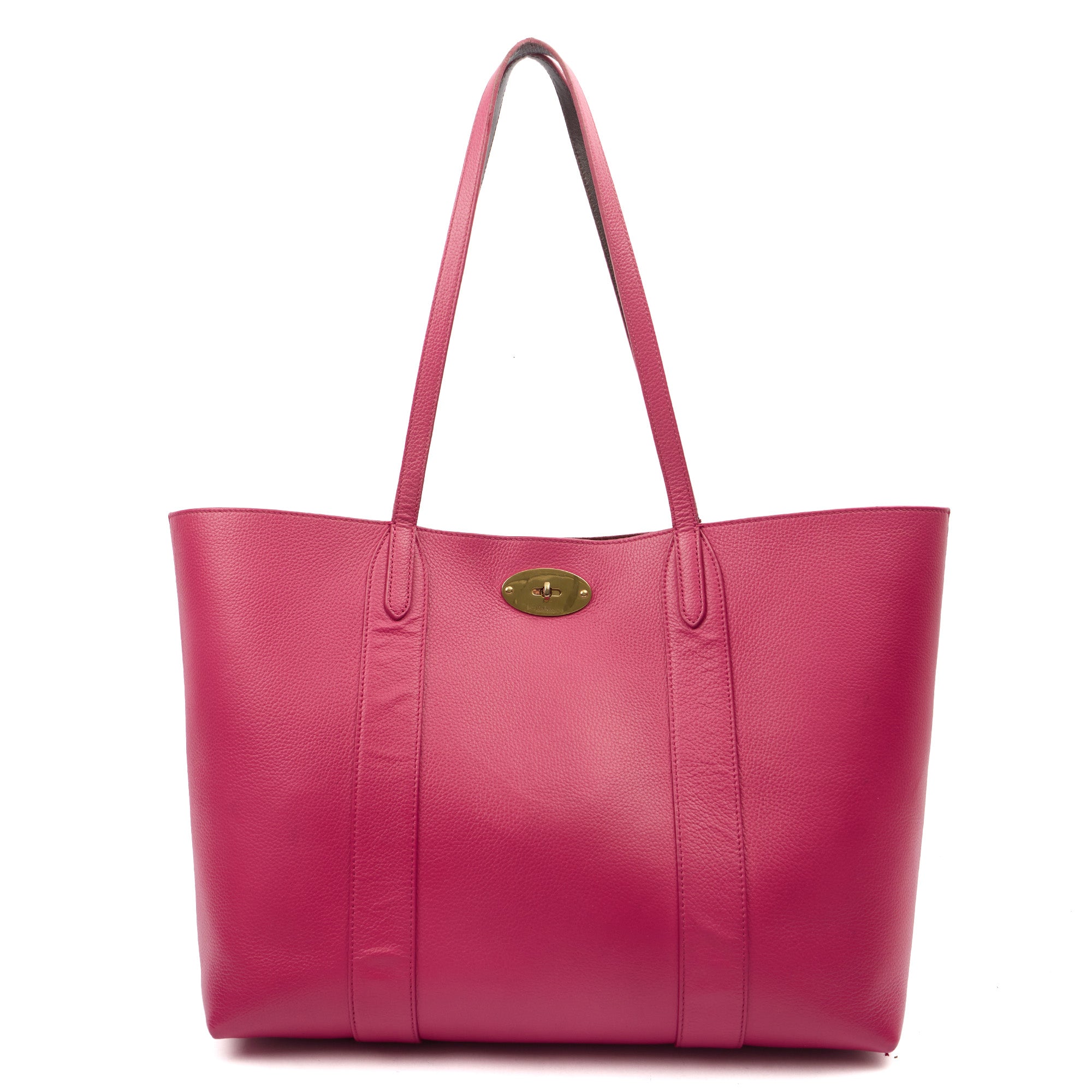 Mulberry Tote Bayswater Tote in Pink, Calfskin Leather — Front View