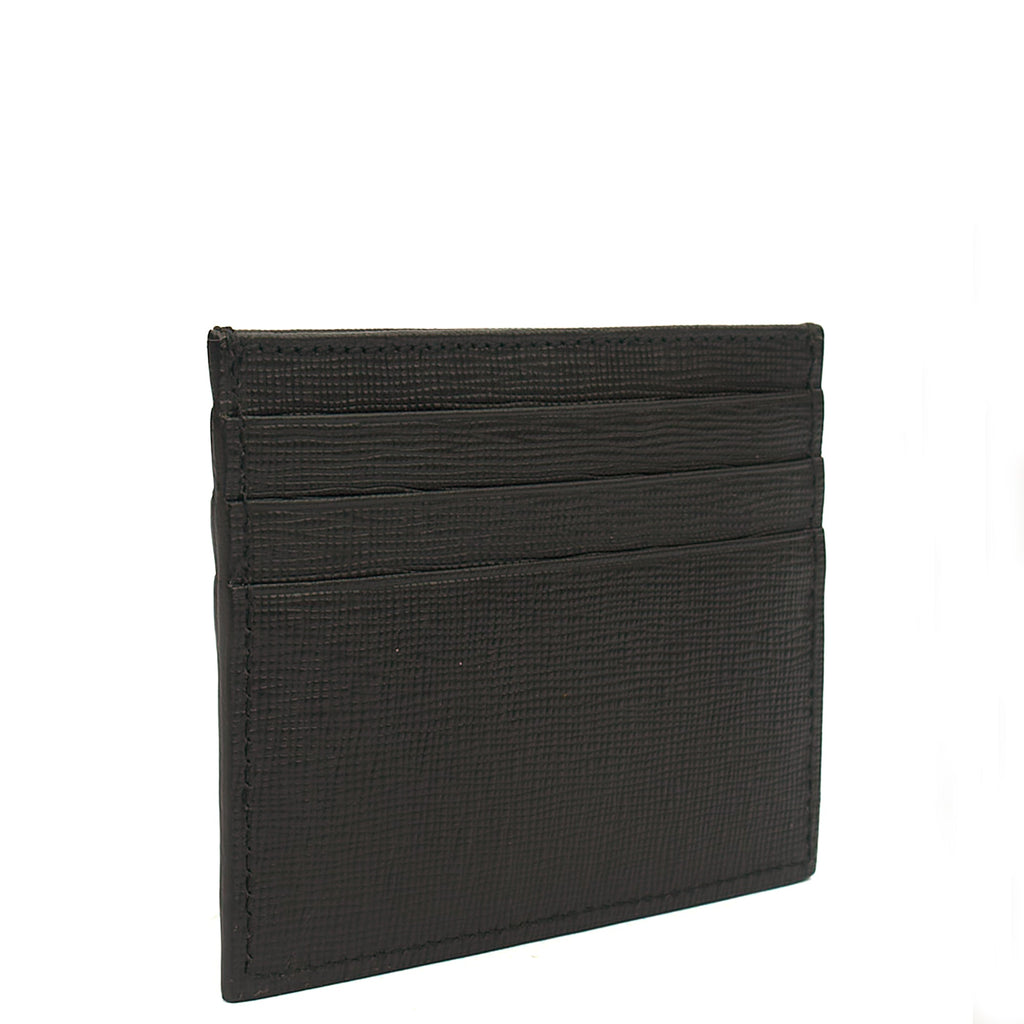 Fendi Wallet Card Holder in Black, Leather — Alternate View 9
